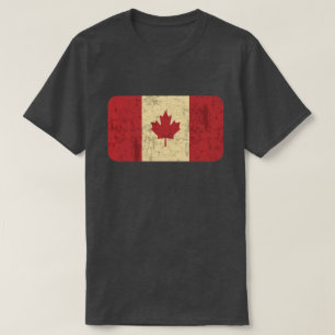 T-shirt Drapeau du Canada en détresse