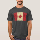 T-shirt Drapeau du Canada en détresse (Devant)