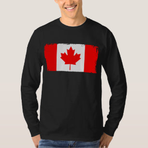 T-shirt Drapeau du Canada en détresse