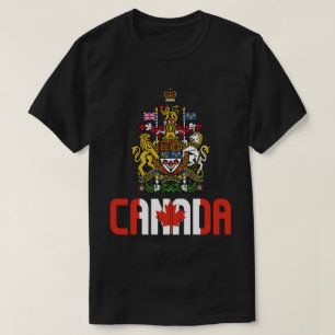 T-shirt Drapeau du Canada et blason Patriotique