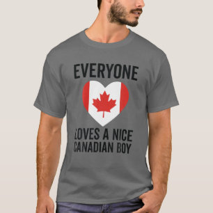 T-shirt Drapeau du Canada - Tout le monde aime un gentil g