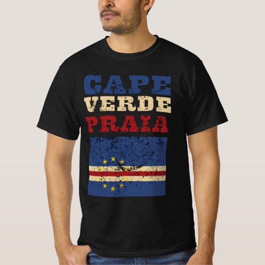 T-shirt Drapeau du Cap-Vert (Devant)