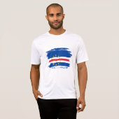 T-shirt Drapeau du Cap-Vert (Devant entier)