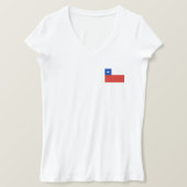 T-shirt Drapeau du Chili (Design devant)
