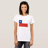 T-shirt Drapeau du Chili (Devant entier)