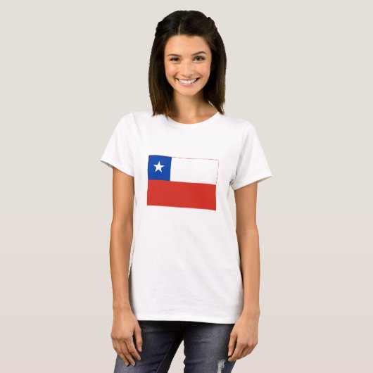 T-shirt Drapeau du Chili (Devant entier)