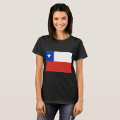 T-shirt Drapeau du Chili (Devant entier)