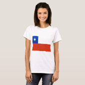 T-shirt Drapeau du Chili (Devant entier)