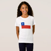 T-Shirt Drapeau du Chili (Devant entier)