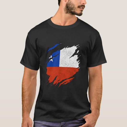 T-shirt Drapeau du Chili Fierté Chilienne Chili (Devant)