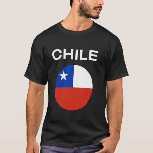 T-shirt Drapeau du Chili Moderne (Devant)