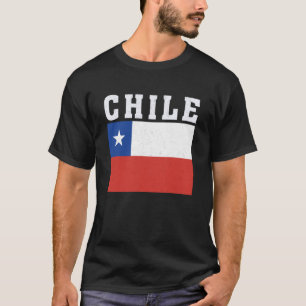 T-shirt Drapeau du Chili Souvenir Patriotique Racines Nati