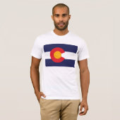T-shirt Drapeau du Colorado (Devant entier)
