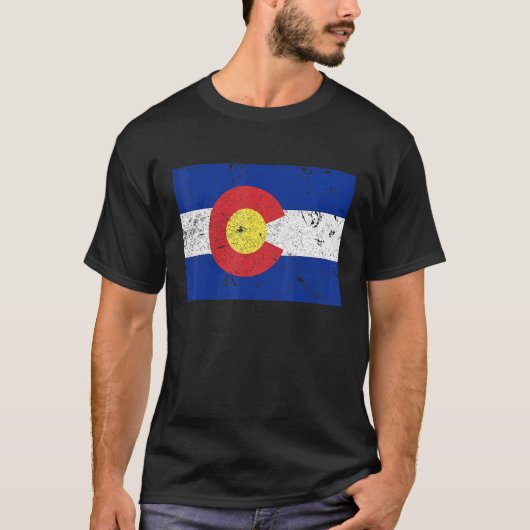 T-shirt Drapeau du Colorado (Devant)
