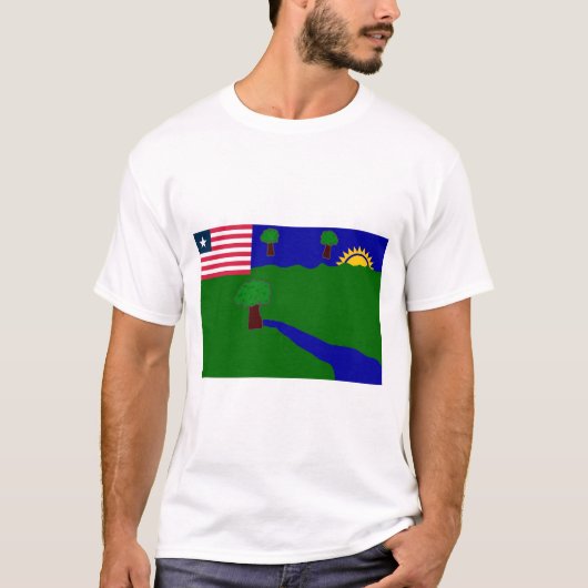 T-shirt Drapeau du comté de rivière Gee (Devant)