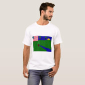 T-shirt Drapeau du comté de rivière Gee (Devant entier)