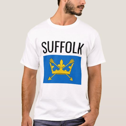 T-shirt Drapeau du comté de Suffolk // Anglais (Devant)