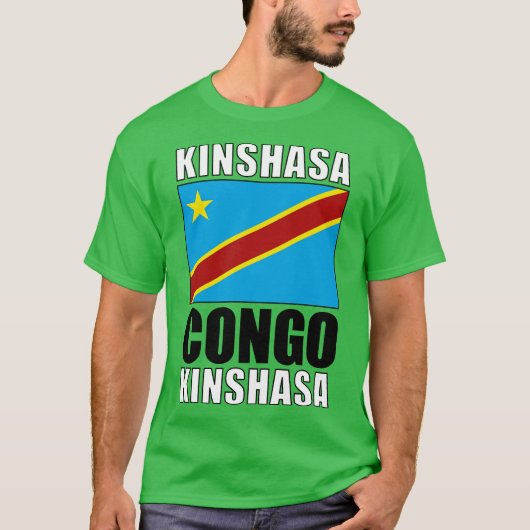 T-shirt Drapeau du Congo (Devant)