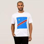 T-shirt Drapeau du Congo (Devant entier)