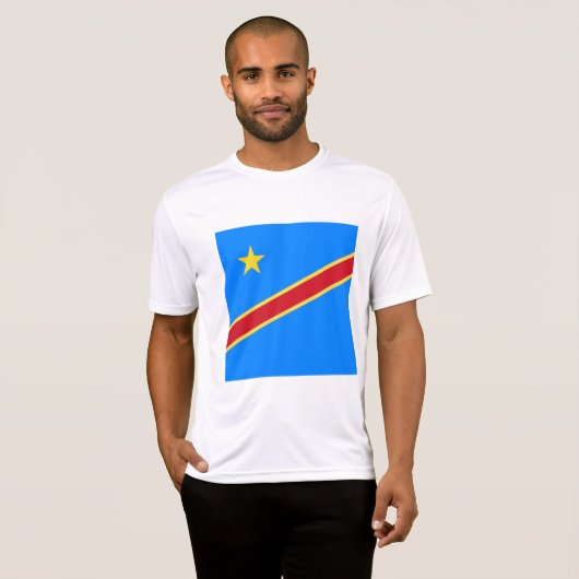 T-shirt Drapeau du Congo (Devant entier)