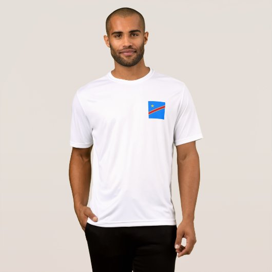T-shirt Drapeau du Congo (Devant entier)