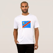 T-shirt Drapeau du Congo Kinshasa (Devant entier)