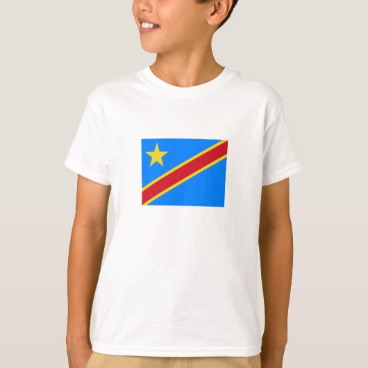 T-shirt Drapeau du Congo Kinshasa (Devant)