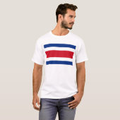T-shirt Drapeau du Costa Rica (Devant entier)