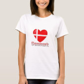 T-shirt Drapeau du Danemark (Devant)
