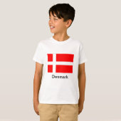T-shirt Drapeau du Danemark (Devant entier)