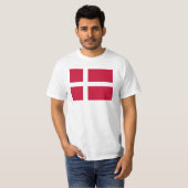 T-shirt Drapeau du Danemark (Devant entier)