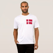T-shirt Drapeau du Danemark (Devant entier)