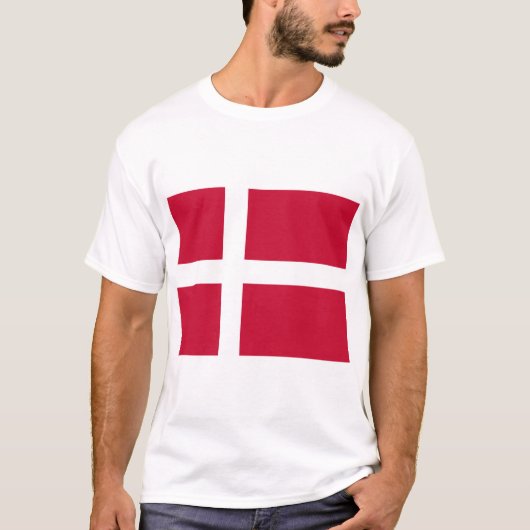 T-shirt Drapeau du Danemark (Devant)