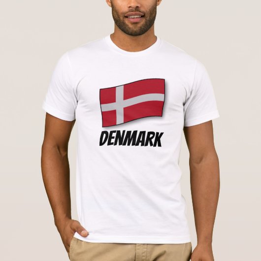 T-shirt Drapeau du Danemark (Devant)