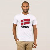 T-shirt Drapeau du Danemark (Devant entier)