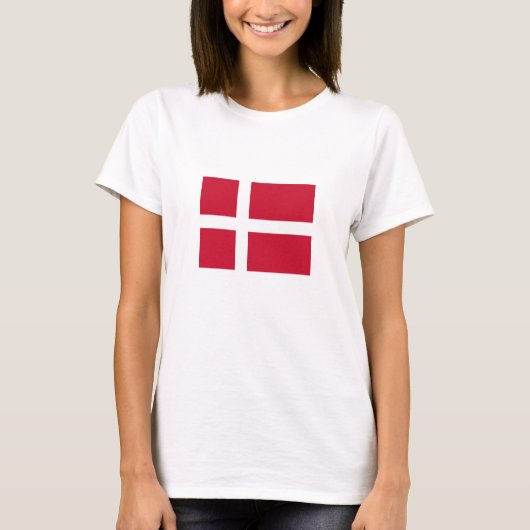 T-shirt Drapeau du Danemark (Devant)