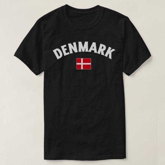 T-shirt Drapeau du Danemark (Design devant)