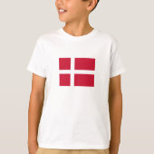 T-shirt Drapeau du Danemark (Devant)