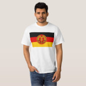 T-shirt Drapeau du der RDA (RDA) de l'Allemagne de l'Est - (Devant entier)