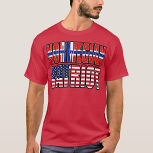 T-shirt Drapeau du drapeau de la fierté patriote norvégien