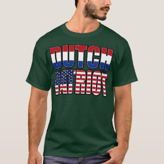T-shirt Drapeau du drapeau du Patriot américain néerlandai