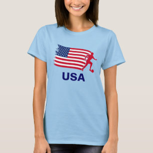 T-shirt Drapeau du football des Etats-Unis
