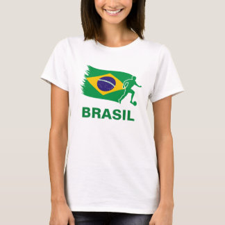 T-shirt Drapeau du football du Brésil