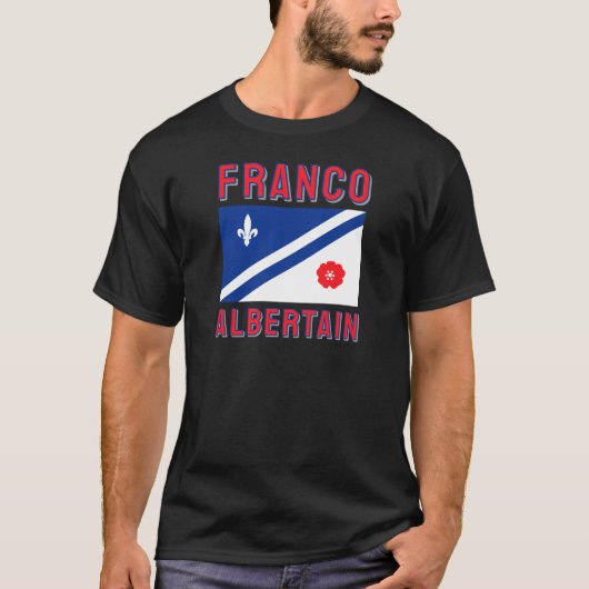 T-shirt Drapeau du Franco-Albertain (Devant)