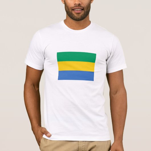 T-shirt Drapeau du Gabon (Devant)