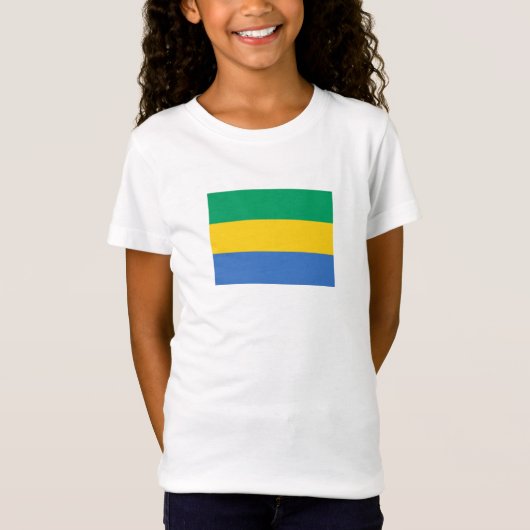 T-Shirt Drapeau du Gabon (Devant)