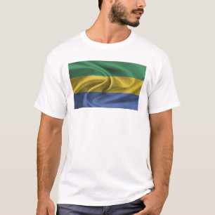 T-shirt Drapeau Du Gabon
