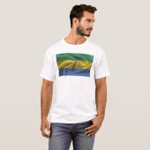 T-shirt Drapeau Du Gabon (Devant entier)