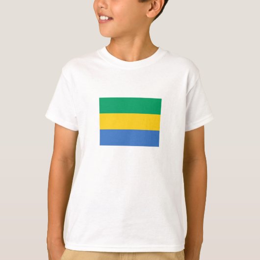T-shirt Drapeau du Gabon (Devant)