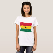 T-shirt Drapeau du Ghana (Devant entier)